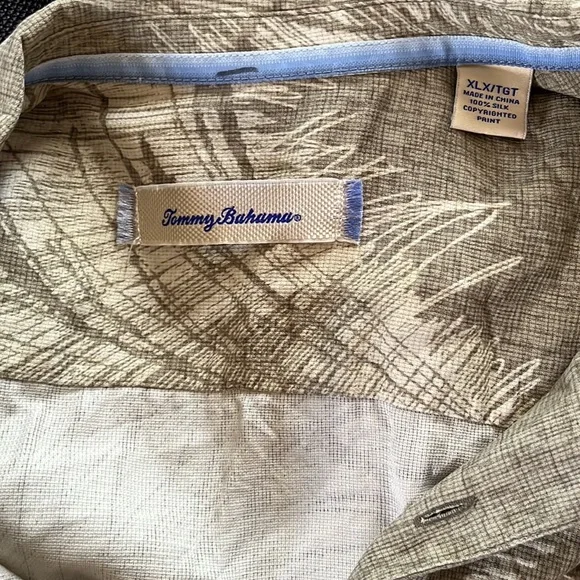 TOMMY BAHAMA silk shirt - Picture 5 of 11
